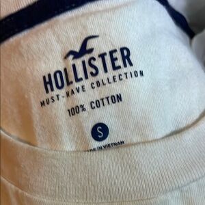 Hollister Cream Cotton Tee